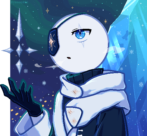 Pixel icon (cel shading + mini BG)